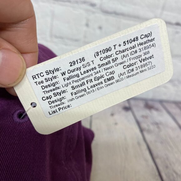 Dad Hat Women Cap Strap Back Velvet Grand Lake Colorado USA Falling Leaves Small - Picture 9 of 11